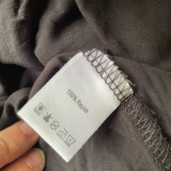 Embroidered Colorful Bold Floral Women's Blouse Shirt Black V-Neck Southwestern - Picture 3 of 16